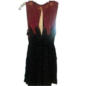 Free People Size Large Walking Through My Dreams Mini Dress MSRP $108 C19